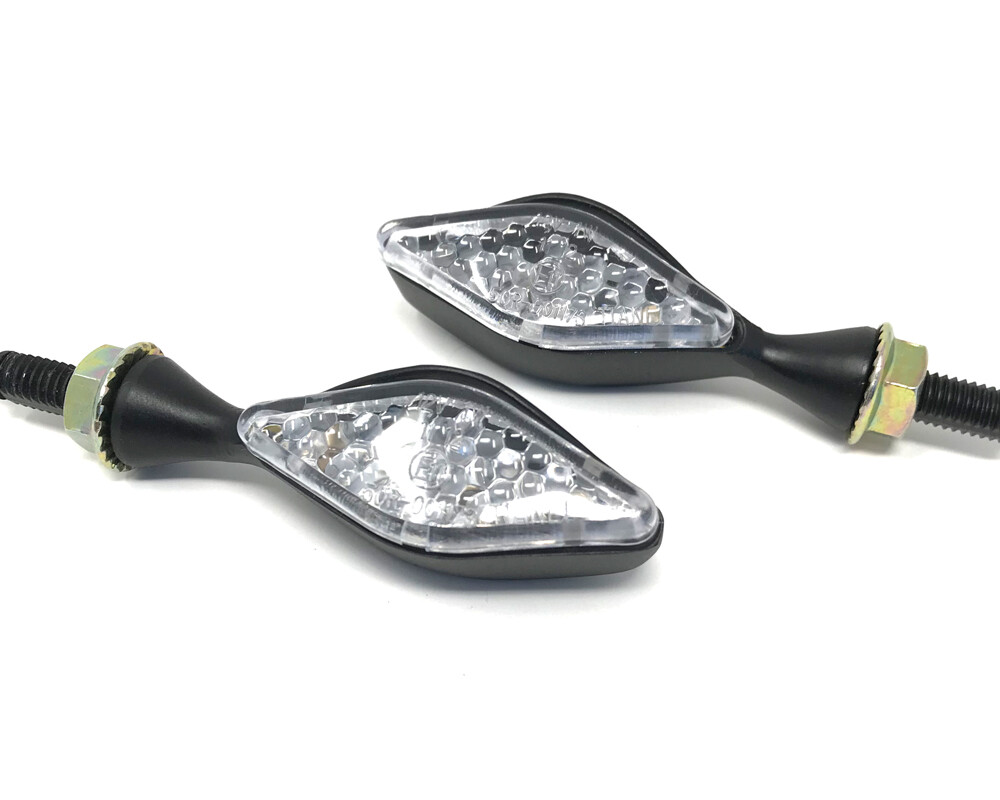 Motorcycle LED Indicators Turn Signals Flashers Blinkers Solid Metal Body