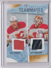 2021-22 Upper Deck Artifacts Tundra Teammates Duos Elias Lindholm / Jacob