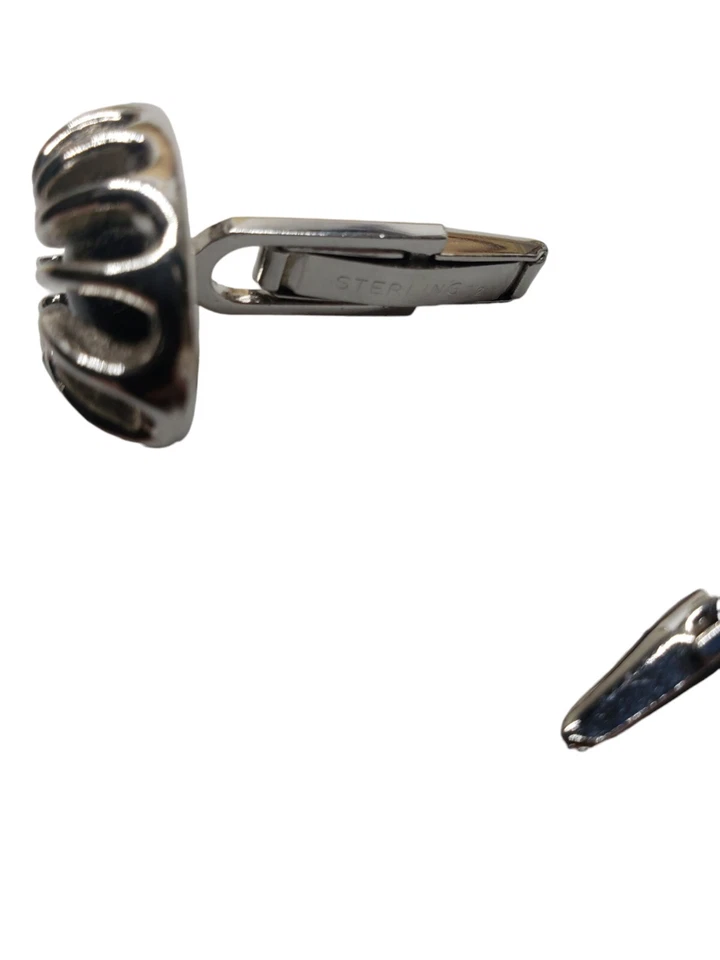 Vintage Sterling Silver Cufflinks Lot La Mode T2 Swank Three Pairs - Image 4 of 4