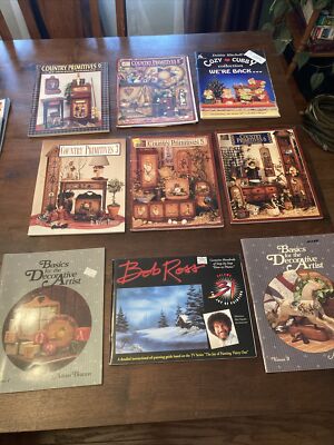 Country Primitives Maxine Thomas W/ Bob Ross Vol 31 & Bratton Basics Vol 1 & 2