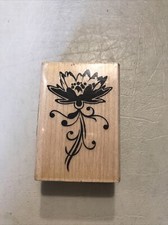 Flower Rubber Stamp By Inkadinkado New