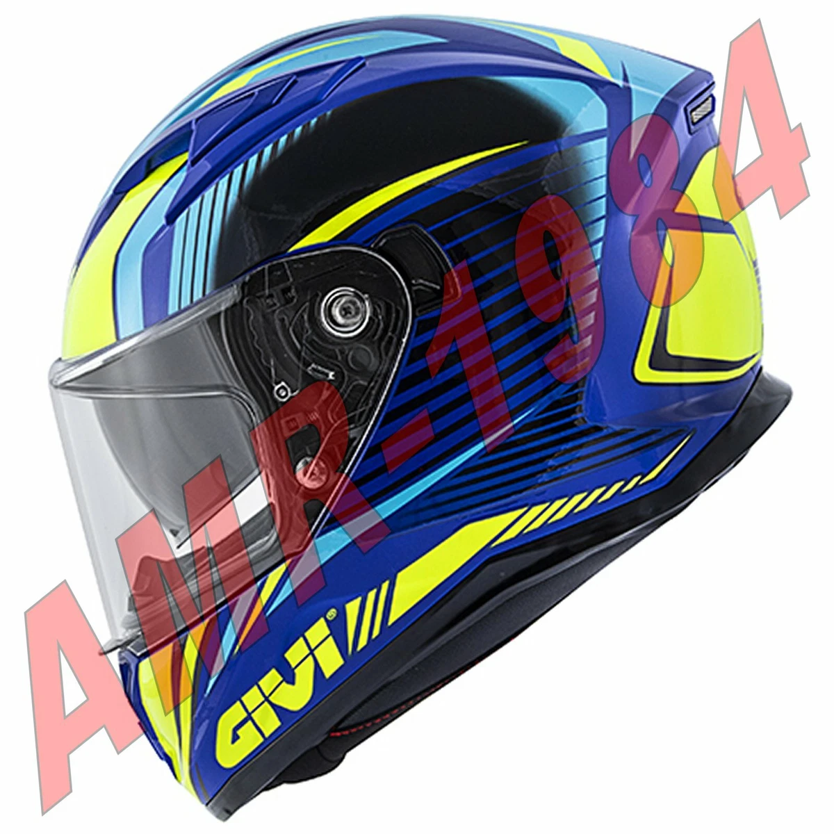 CASCO INTEGRALE GIVI 50.6 STOCCARDA BLU GIALLO GIVI H506FGDBL
