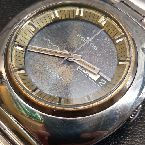 FORTIS Spaceleader Automatic Day-Date Stainless Steel 40mm Vintage Watch - Picture 12 of 12