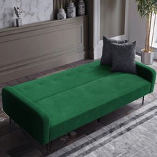 Convertible 1 2 Person Seater Sofa Bed Padded Couch Guest Visitor Sleeper Bed