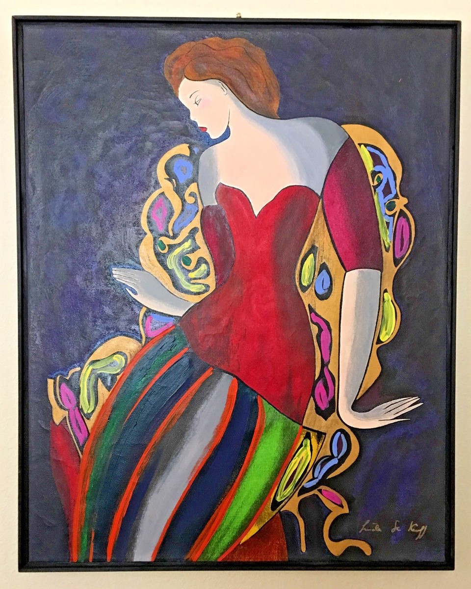 1997 LINDA LE KINFF “SOIREE REUSSIE” SERIGRAPH EMBELLISHED BY