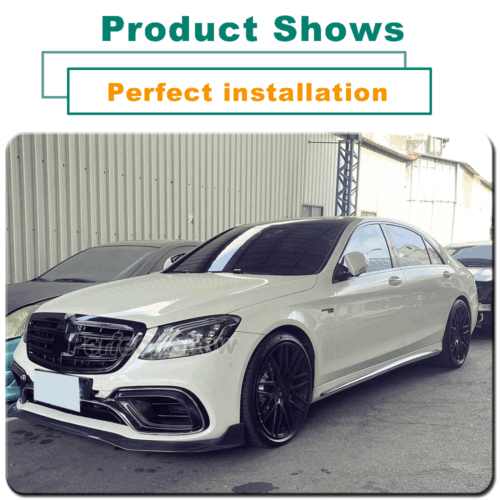 Umbral lateral de carbono umbral enfoque para Mercedes Clase S W222 S550 S63 - Imagen 4 de 13