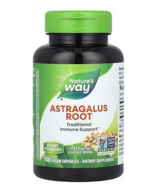 Nature's Way, Astragalus Root, Tragantwurzel, 1.410 mg, 100 vegane Kapseln