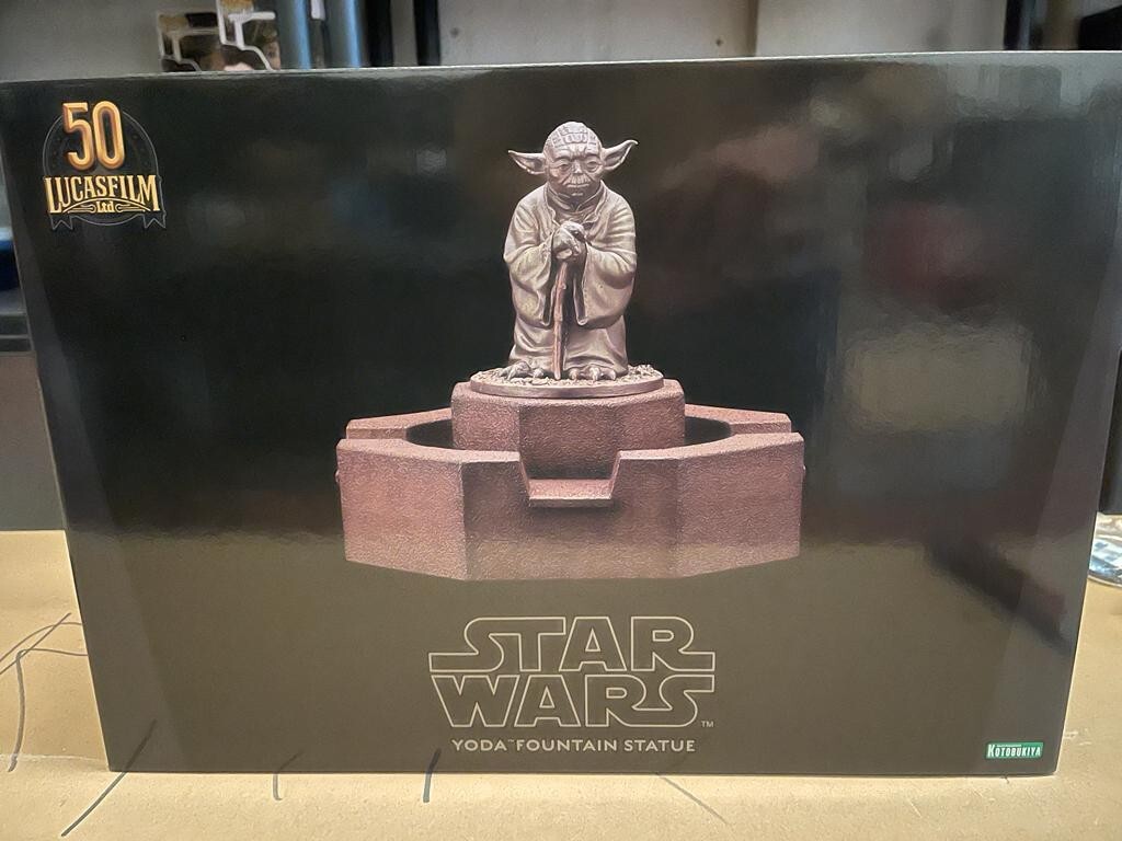 Yoda Fountain Cold Cast Statuette Limited Edition Star Wars Kotobukiya 22 Cm 4934054041749 Kingdom Figurine 5 600x600