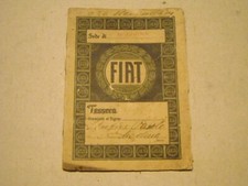Libretto di Garanzia-Fiat 509-1928-Stanguellini