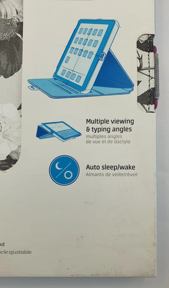 8 Pcs Speck Stylefolio Case iPad Mini 4 -Vintage Bouquet Grey/Purple #C175 - Image 2 of 4