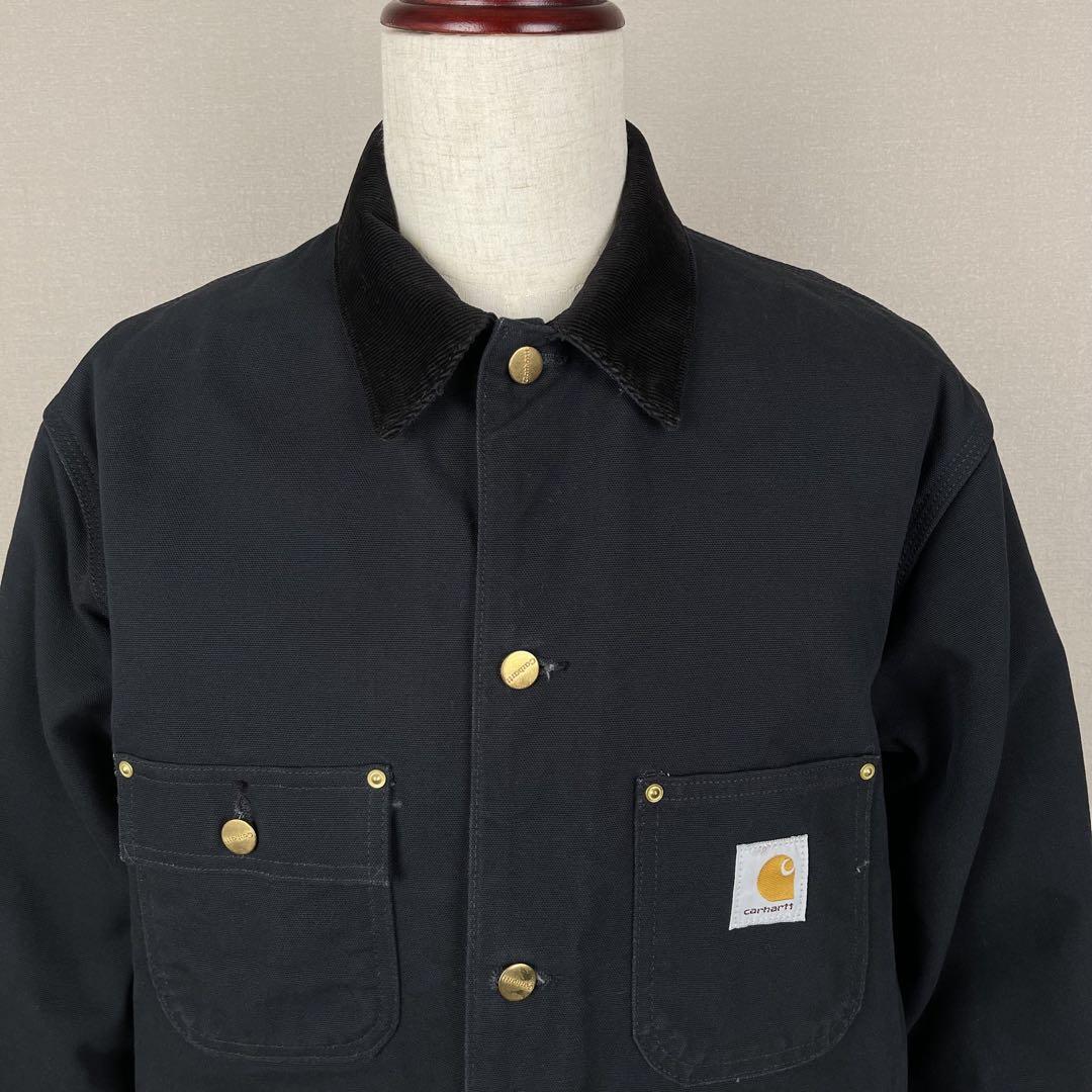 Carhartt Michigan Chore Coat Black Cotton Size 44 Used From