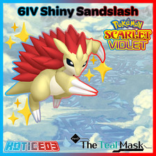 ✨Shiny Sandslash 6IV✨ Pokemon Scarlet & Violet 🚀Fast🚀 Teal Mask DLC