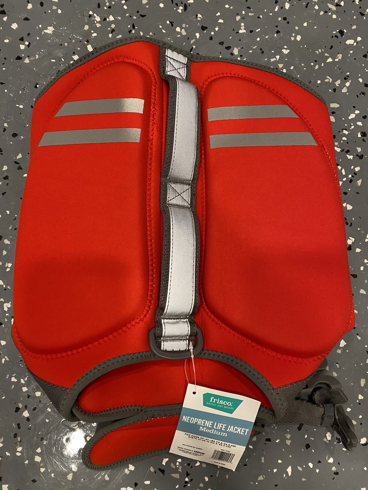 Dog Life Jacket Frisco Neoprene Medium Red NWT