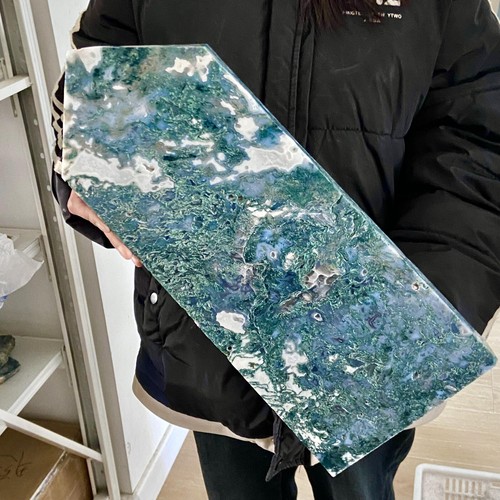 11.66LB Natural water grass agate column Obelisk quartz crystal sample column - 第 5/15 張圖片