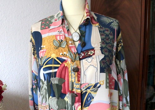 "Pancaldi & B" traumhafte "1001 Nacht" 100% Seide Bluse Tunika Gr.40 Vintage - Bild 2 von 18