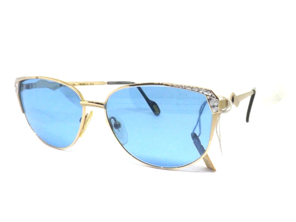 Gafas de sol para mujer hechas en Italia vintage años 80 metal plateado COLOSEO Foto 2 de 4