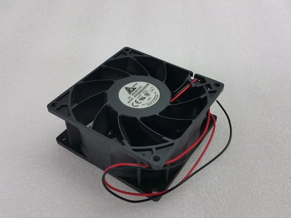 NEW Delta Brushless Fan FFB0924EHE DC 24V 0.75A 92x92x38 mm, 2 wires MODEL - Image 3 of 3
