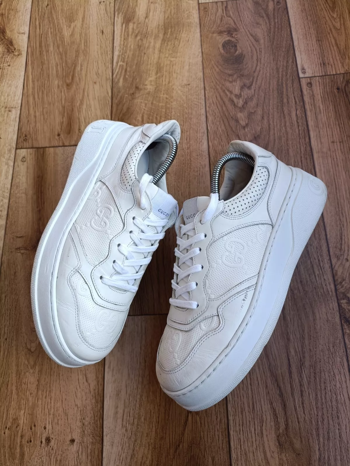 Baskets blanches homme GUCCI GG CHUNKY TAILLE 42 EU, 8,5 US, 8 UK
