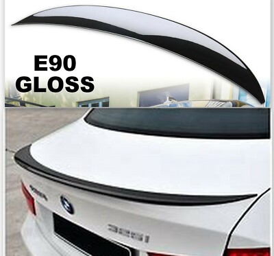 BMW 3 SERIES E90 REAR TRUNK BOOT SPOILER GLOSS BLACK 200-2011 SALOON ABS