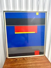 Vintage 1970 John Massey Modernist Lithograph For Herman Miller