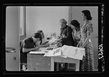 Haifa Palestine 1939 Jewish Dressmaking Establishment Splendid Model Designing