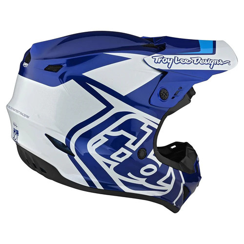 Troy Lee Designs GP Motocross Helm MX Overload blau weiß - Bild 5 von 8