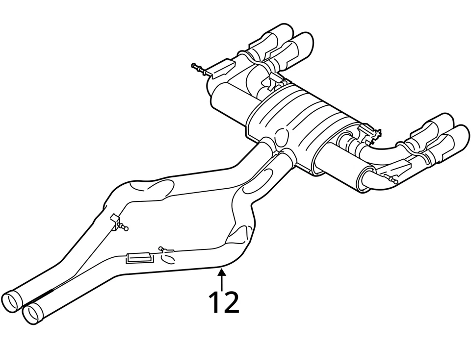 BMW X5M X6M 2015 2019 silenciador de escape  Foto 4 de 4