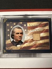 2025 A WORD FROM POTUS ANDREW JOHNSON PIECE OF THE WHITE HOUSE RELIC CARD /149