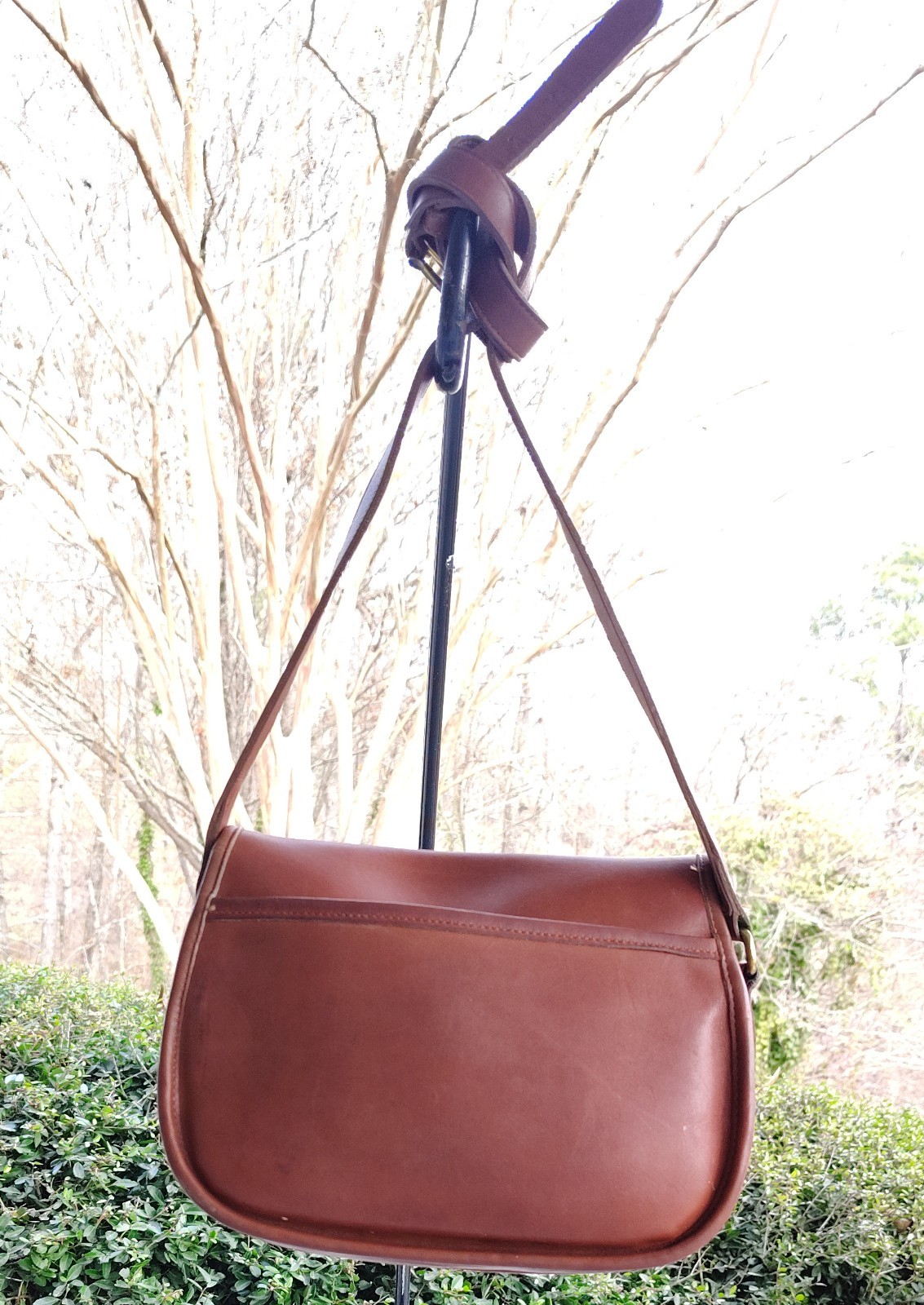 Coach SMALL Vintage 9954 Prairie Cognac Leather C… - image 4