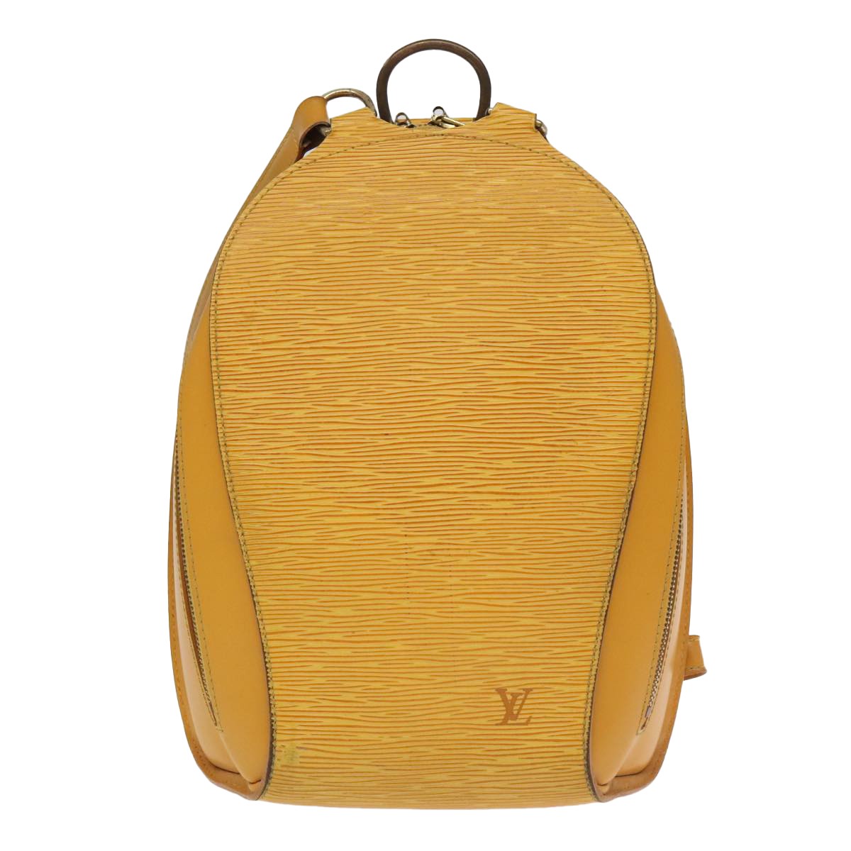 Louis Vuitton Mabillon Yellow Leather Backpack Bag Authentic