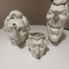 Spitting Image Teapots Vintage Luck & Flaw Thatcher & Reagan & Thatcher milk jug