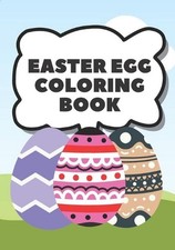Easter Egg Coloring Book: Kids Easter Activity Book With Egg Coloring and Word S