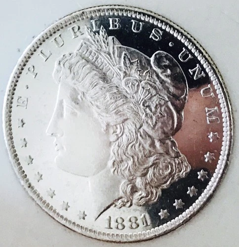 1881 O MORGAN DOLLAR UNBELIEVABLE CAMEO DMPL! HUGE CONTRAST! UDM MS++++NR #64672