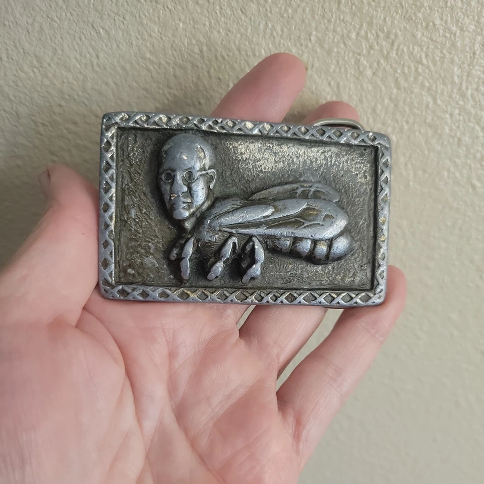 Rare Vintage Brass Belt Buckle Beeman Buckle Brand Pre-owned - Image 3 of 4