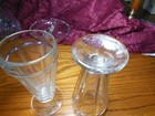 Set of 4 Rare Retro Soda Fountain Milkshake/Float Ribbed Footed Glasses 7" NICE — photo 3
