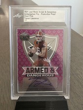 2021 Leaf Armed And Dangerous 1/1 Trevor Lawrence Auto! Clear Pink