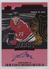 2024-25 Credentials 2024-25 Upper Deck Update Red 46/99 Alex Vlasic Auto 6kv