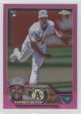 2023 Topps Chrome Update Pink Refractor Garrett Acton #USC180 6x9