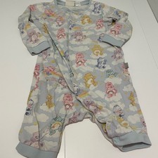 Peter Alexander Baby Care Bears Size 18/24 One piece Pajamas 80s 90s Pajama