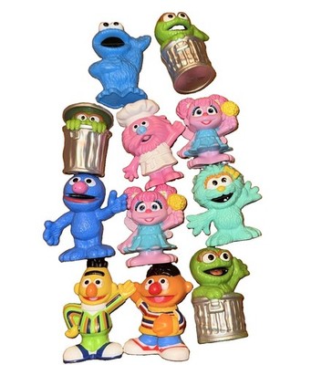Sesame Street Workshop Lot of 11 Hasbro Playskool Toy Figure