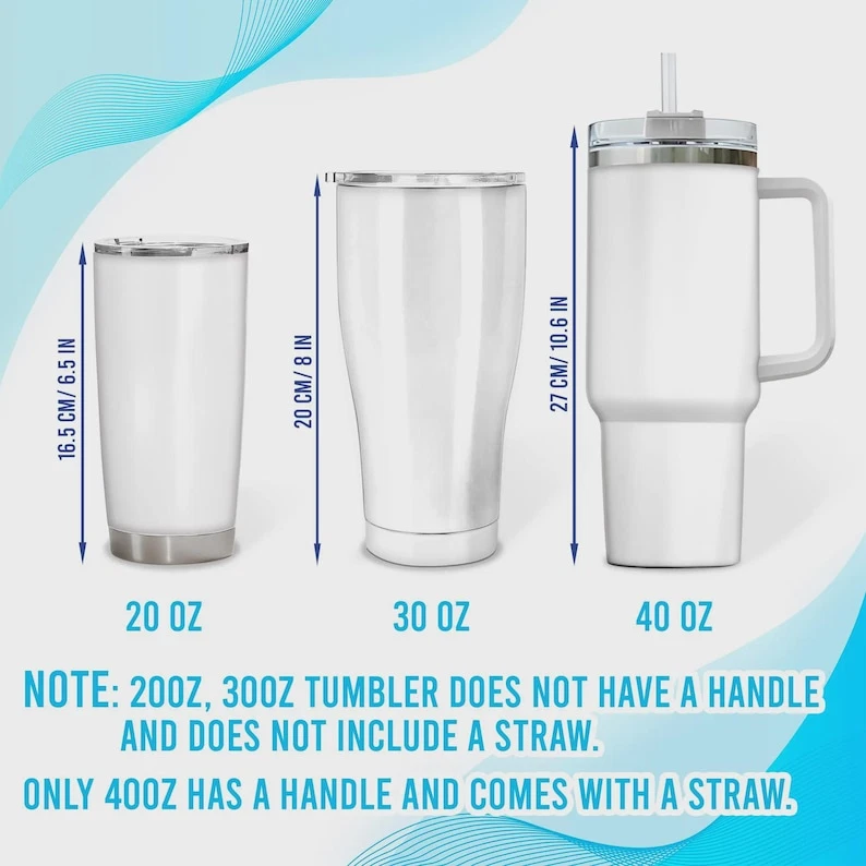 Pop Music Fan Inspired Custom Tumbler With Handle – 20oz 30oz 40oz