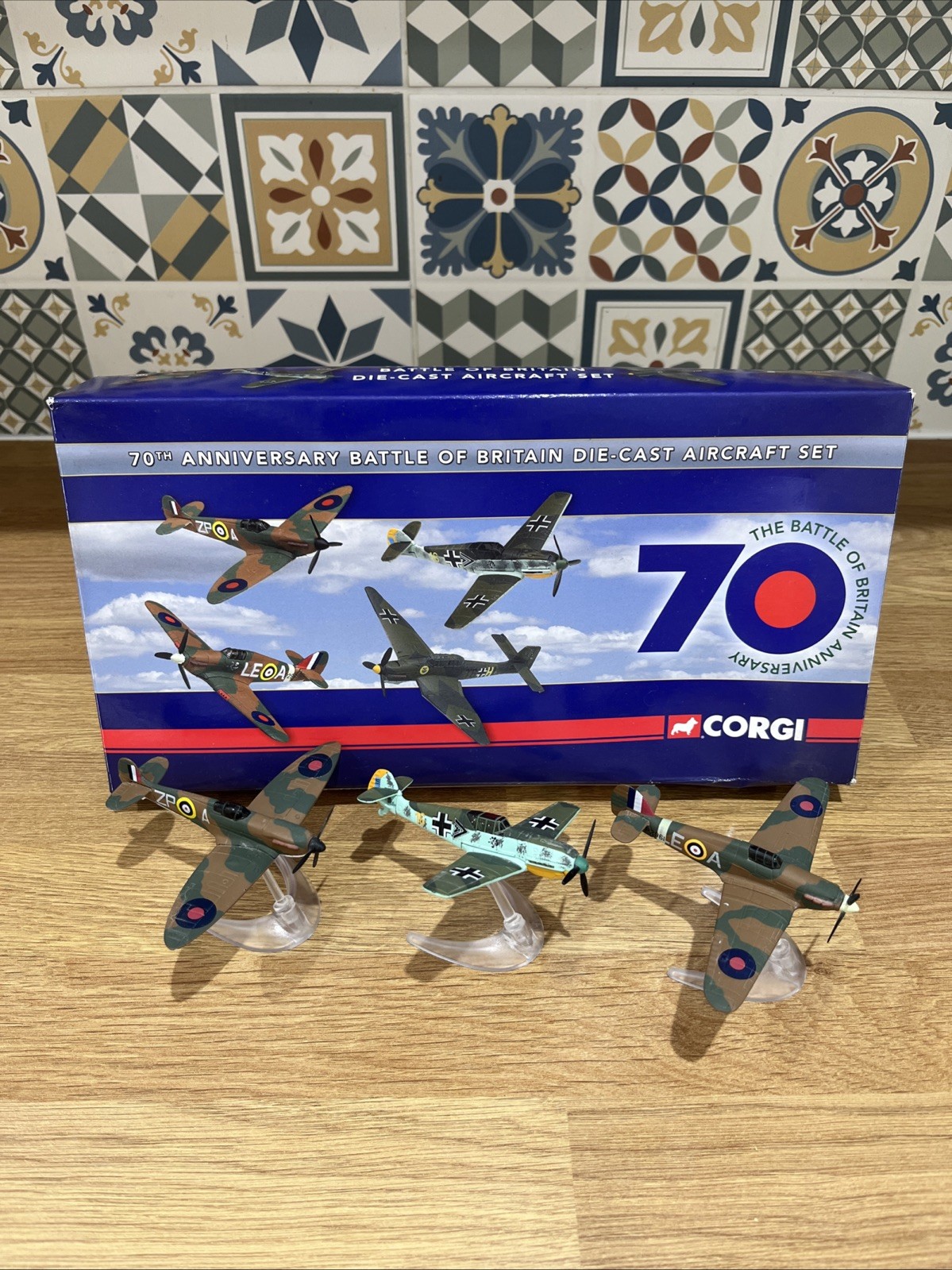 Corgi 70th Anniversary Battle Of Britain Die Cast Military Aircraft 1 Missing