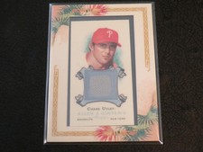 2006 Topps Allen & Ginter Framed Mini CHASE UTLEY SP Game Used JERSEY! PHILLIES!