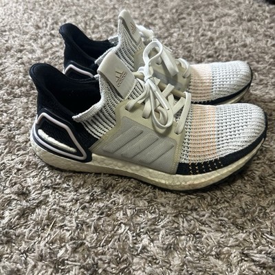 Adidas Ultraboost 19 Knit Running Sneakers White Black  display picture 1