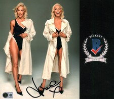 Hannah Waddingham Signed 8x10 Photo Beautiful Leggy Blonde Autograph BAS COA 
