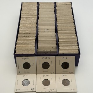 (Lot of Approx 287) Lincoln Wheat Cents 1C Old Estate Mixed Collection in Flips