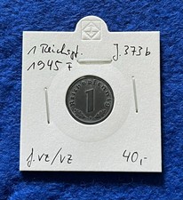 Alliierte Besatzung 1 Reichspfennig 1945 F, J. 373b, vorz&uuml;glich