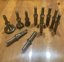 VTG Lot of 11 Air Gun Riveter Shank  Aircraft Tools Flush Seating Rivet