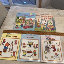 Lot Of 5 Vintage Richard Scarry Books Best Word Counting Etc