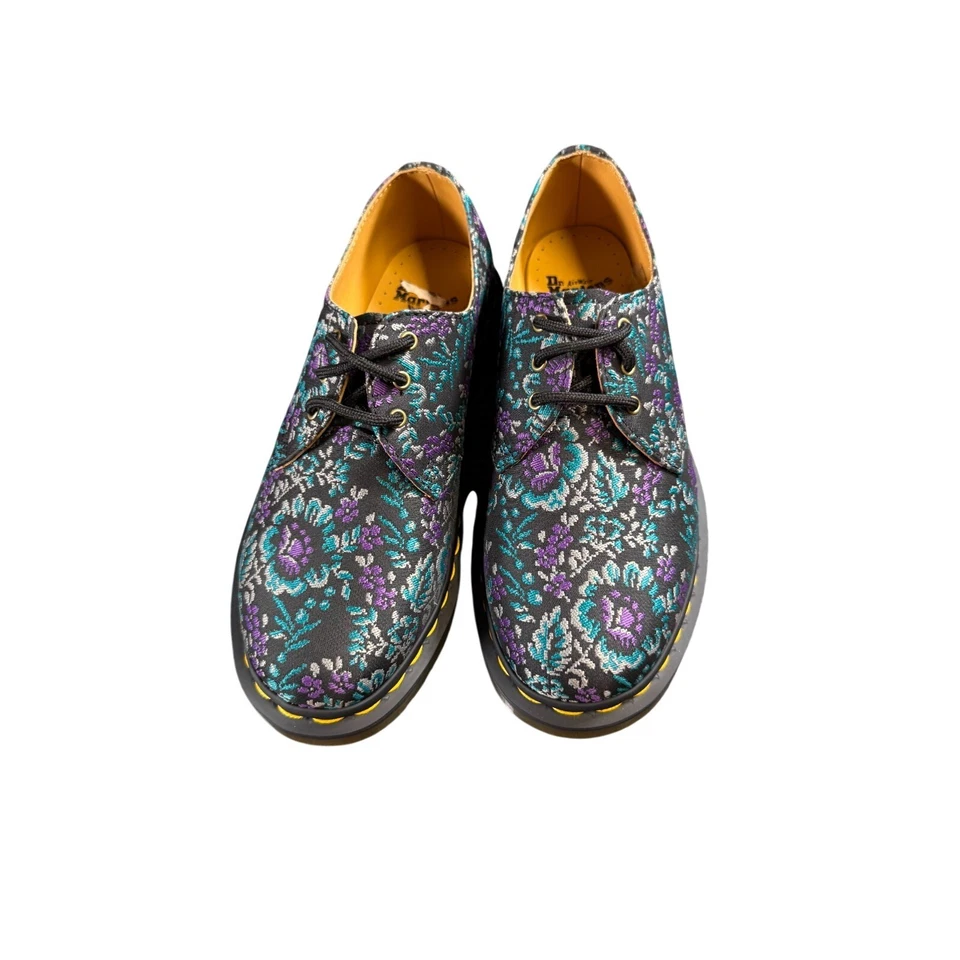 Zapatos Oxford Dr Martens 1461 Jacquard Floral Oscuro Talla 6 Mujer Negro Púrpura Foto 2 de 4